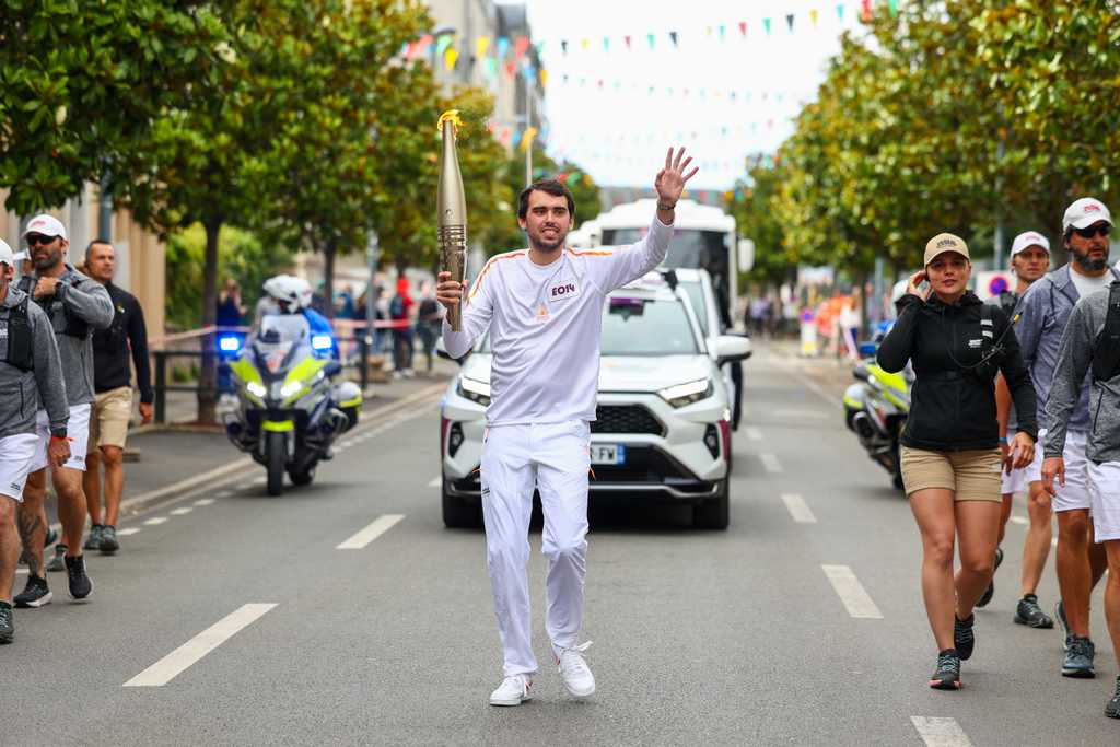 Arnaud porte la flamme