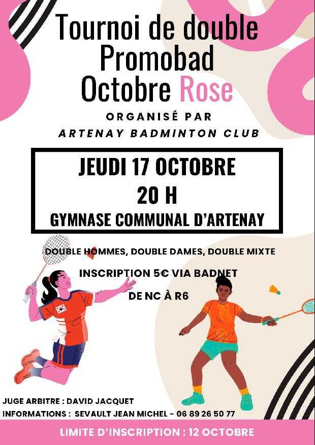 Affiche du tournoi d'Artenay